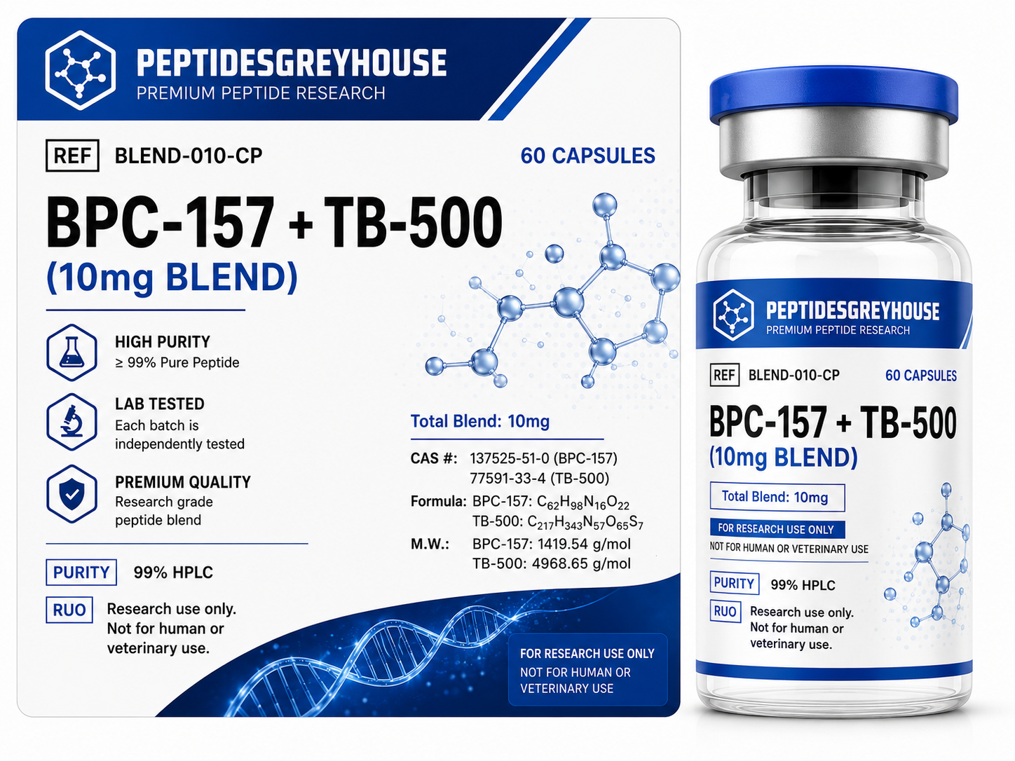 BPC-157 + TB-500 (10mg Blend)