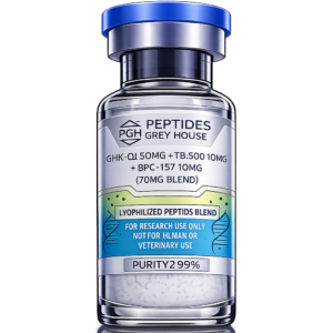 Glow (GHK-Cu 50mg + TB-500 10mg + BPC-157 10mg) 70mg Blend