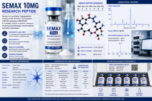 Semax 10mg research peptide